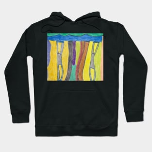 Unique Unusual Different Style Shapes With Colourful Background Hoodie